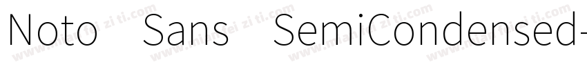 Noto Sans SemiCondensed字体转换